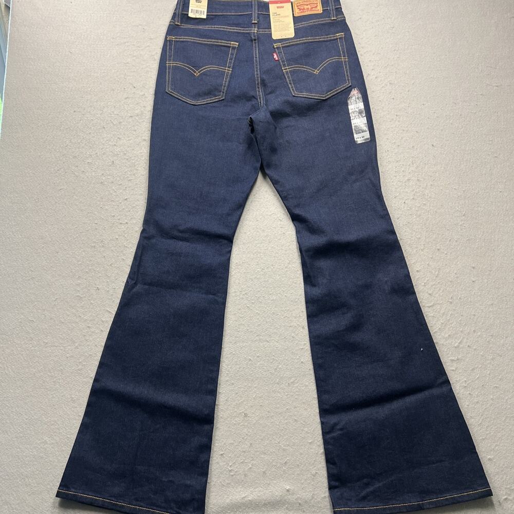 Levis 726 High Rise Flare Dark Wash Jeans Women’s 29x32 NWT Western Rodeo - Picture 10 of 10